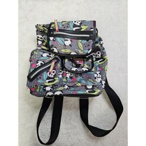 Lily Bloom Green Living Cute Colorful Panda Backpack Purse